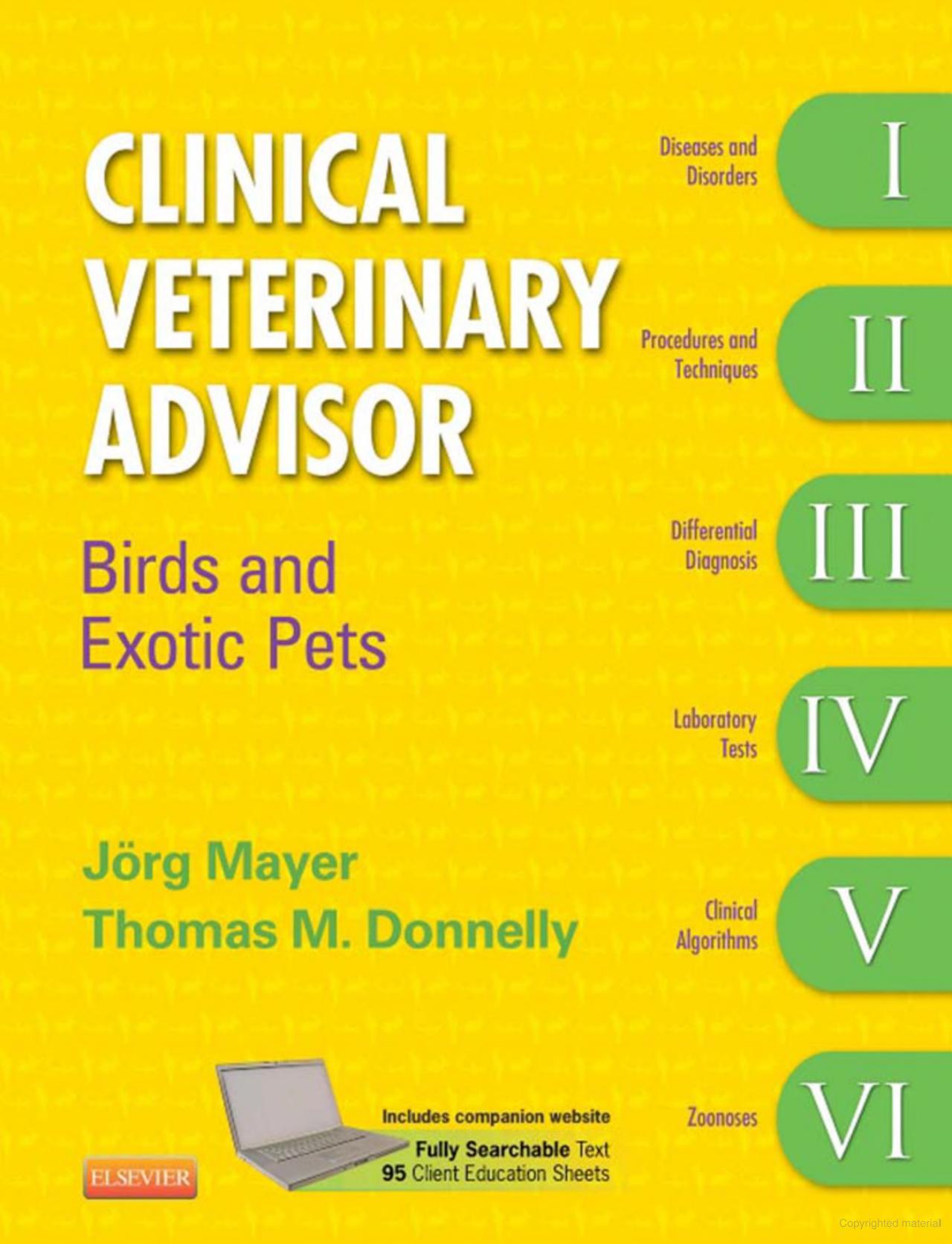 Clinical Veterinary Advisor Birds and Exotic Pets